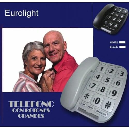 TELEFONO FIXED large keys senior volume Free hands Wall memory