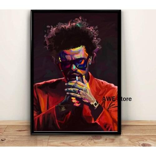 The Weeknd After Hours Rap Music Album Star Oil Painting Poster Prints Canvas Wall Picture For Home Bedroom Decor