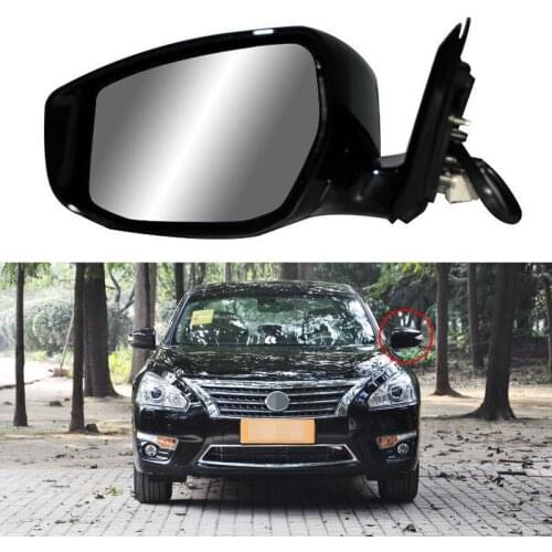 Savanini 8 Pins Exterior Side Automatic Folding Power Adjustable&Heated Glass LED Turn Signal Mirror For Nissan Teana 2013-2014
