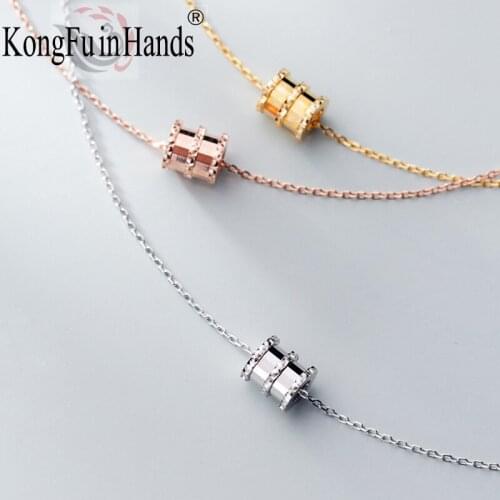 New Arrival Women Necklace round-link S925 Silver Pendant Party Anniversary Temperament Elegant clavicle chain Girl Female gift