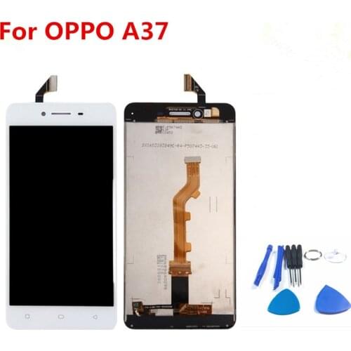 100% Tested 5.0 inch A37 LCD Display Touch Screen Digitizer Assembly Replacement For Oppo A37 With Free Tools