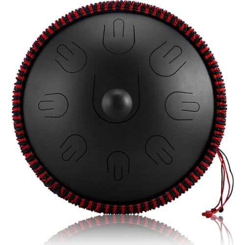 14 Inch 9 Note D Minor Steel Tongue Handpan Drum Percussion Instrument Hand Drum Yoga Meditation Beginner