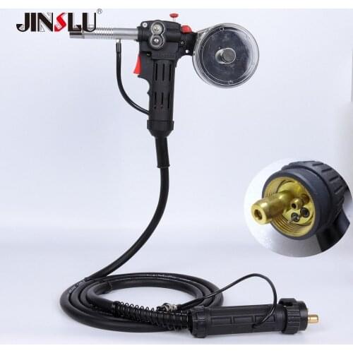 MIG 200A NBC-200 Spool Gun Line-Drawing Welding Torch With Euro Connector 5M