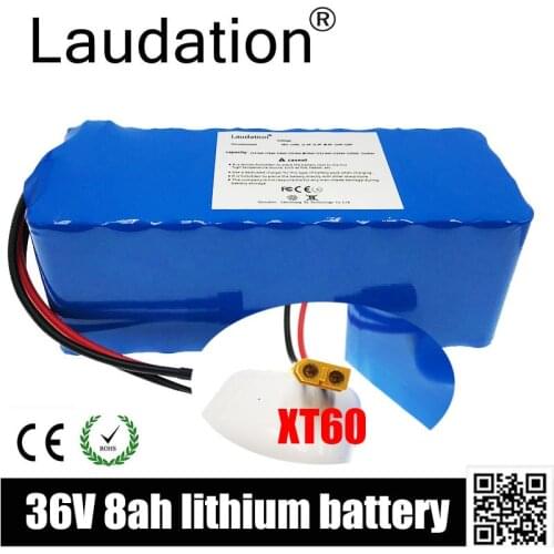 Laudation 36V 8ah Electric Bicycle Lithium Battery 36V 8ah 18650 Battery Pack Motorcycle Electric Car Bicycle Scooter With BMS