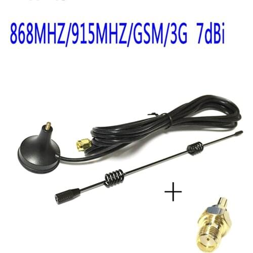 868MHZ/915MHZ/GSM antenna small sucker 7dbi aerial 3meters SMA male + SMA female RF connector straight HUAWEI modem