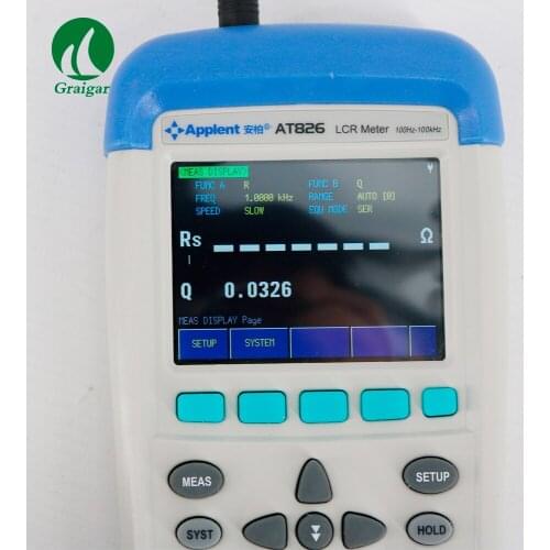 AT826, Handheld Digital LCR Meteter Inductance Capacitance Tester Touch Ammeter 100-240V, LCR 100khz, 100Hz~100kHz