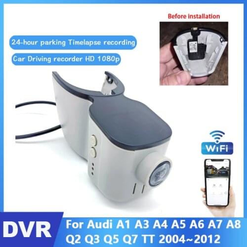 Car Wifi DVR Dash Cam Digital Video Recorder APP Control high quality HD For Audi A1 A3 A4 A5 A6 A7 A8 Q2 Q3 Q5 Q7 TT 2004 ~2012