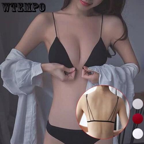 Girl Sexy Underwear Push Up Bras Backless Front Closure Bra Solid Wireless Lingerie Schoolgirl Teen Brassiere Girl Bralette 2021