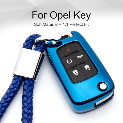 Car Key Case Cover Pendant Soft TPU for Opel Astra H Gtc Vivaro Meriva B Insignia Corsa B D Key Ring Chain Styling Accessories
