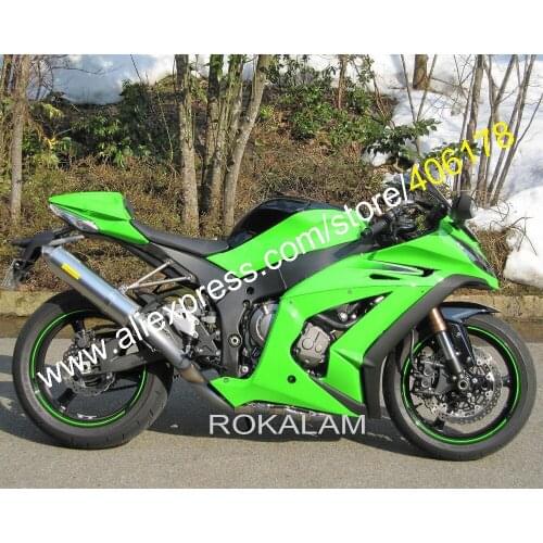 ZX-10R 2011 2012 2013 2014 2015 Fairing Set For Kawasaki Ninja ZX10R ZX 10R 11-15 Bodywork Parts Green Kit (Injection Molding)