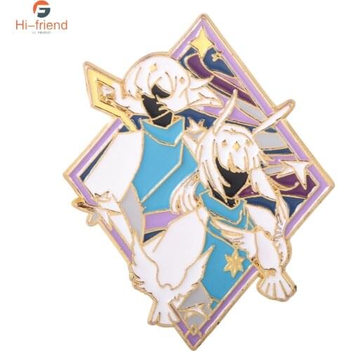 Game Sky Children Of Light Brooch Rhythm Prairie Shiratori White Bird Badge Brooch for Women Men Cosplay Prop Jewelry Gift