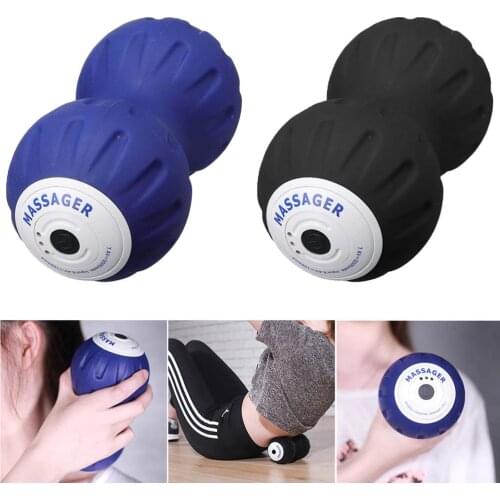 Electric Vibrating Peanut Ball Muscle Relaxing Home Gym Fitness Yoga Massager Fitness Body Massage Relieve Pain