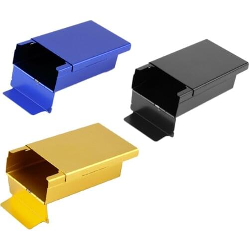 Cigarette Storage Box Case Push Open Aluminum Cigar Cigarette Tobacco Holder Cigarette Accessories Three Colors