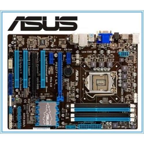 Desktop Used motherboard ASUS P8Z77-V LX motherboard LGA 1155 DDR3 i3 i5 22/32nm CPU USB3.0 32GB SATA3 VGA HDMI Z77