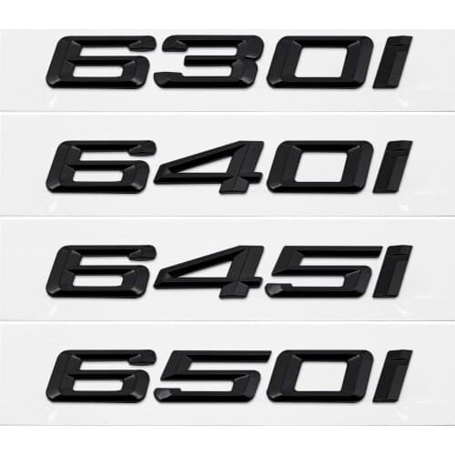 Metal Plastic Car Sticker For BMW 6 Series 650i 645i 640i 630i E60 E49 E61 E63 X6 Emblem Auto Car Rear Decal Badge Decoration