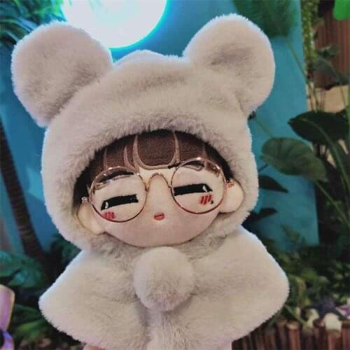 [MYKPOP]Dolls Clothes & Accessoires: Cute Bear Hooded Cloak for 20cm Dolls KPOP Fans Collection SC20050715