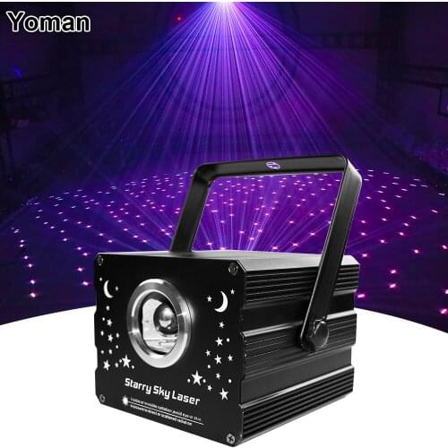 NEW 500MW Full Color Laser Projector DMX512 Stage Effects Starry Sky Lights Professional Party Show Disco Light Indoor DJ Light
