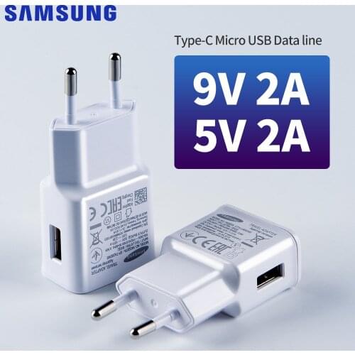 SAMSUNG Original Fast Charger For Samsung GALAXY S7 S6 Note4 A6 A60 A6S A8S A7 2016 C5 C7 C8 J4 J6 A8 2016 A9 J3 J5 J7 C9 Pro