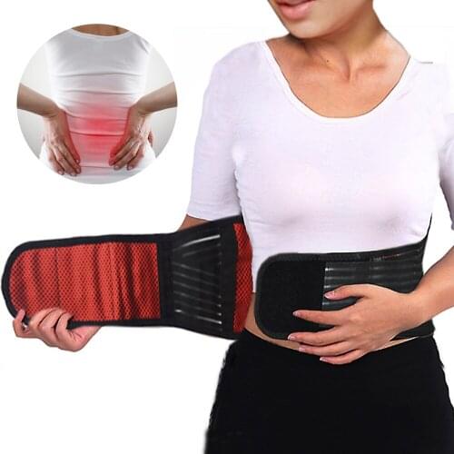 2020 Orthopedic Lumbar Support Belt Posture Corrector Tourmaline Self-heating Magnetic Therapy Pain Relief Back Waist Brace Belt