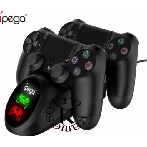 For Sony Playstation 4 Controller Stand Dual USB Charging Charger Dock Station for PS4 / PS4 Slim / PS4 Pro Controller