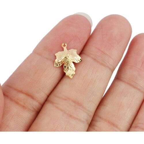 20pcs Stainless Steel Maple Leaf Charm Leaf Pendant Plant Charms Pendant Used For Making DIY Jewelry Handmade Accessory