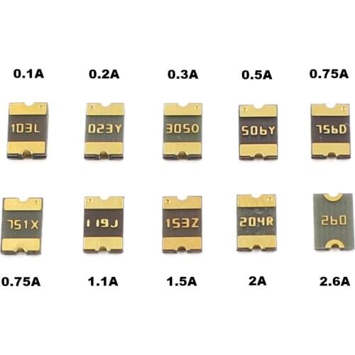 PTC Resettable Fuse 1812 SMT SMD 0.1A 0.2A 0.3A 0.5A 0.75A 1.1A 1.5A 2A 2.6A 6V 8V 13.2V 15V 16V 24V 30V 60V MF-MSMF BOURNS
