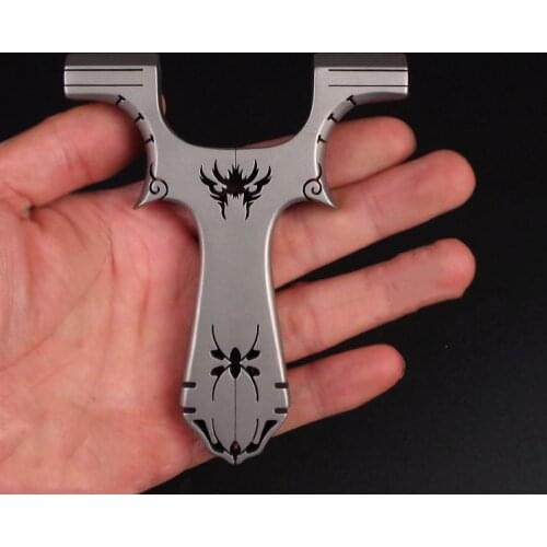 New Powerful Titanium Alloy Slingshot Catapult WithRubber Band Outdoor Sports Hunting Precise Slingshot For Shooting Game