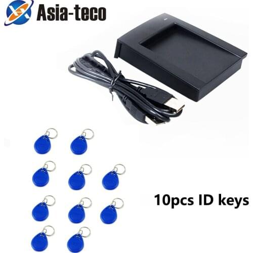 125Khz RFID Reader USB Proximity Sensor Smart Card Reader EM4100 TK4100 for Access Control