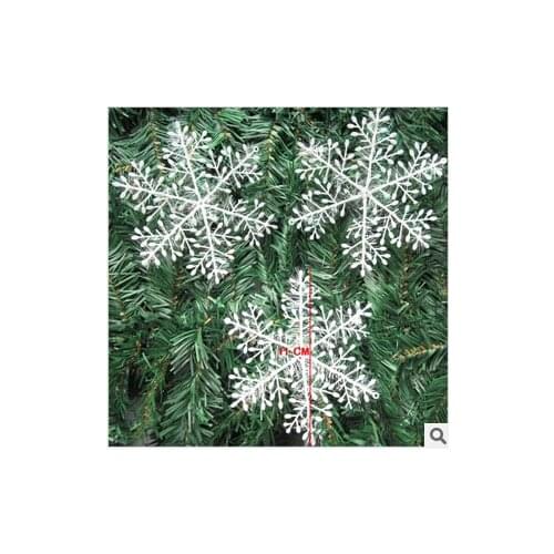 4 Size 12pcs 6pcs K15067 White Plastic Christmas Snowflake christmas tree /Window decorations New year christma gifts/Ornament