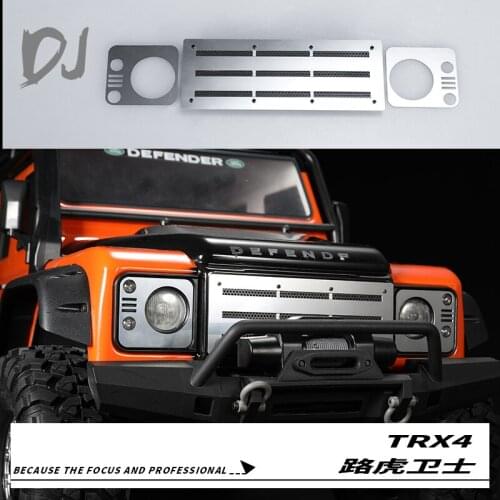 Alloy simulation front face cooling network protective lamp shade for 1/10 crawler car Traxxas TRX-4 Defender