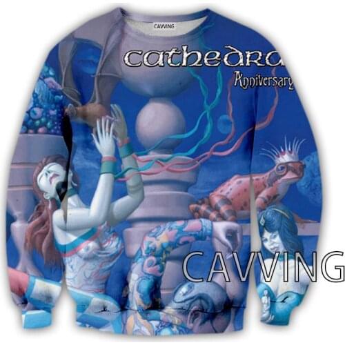 New Fashion Women/Mens 3D Print CATHEDRAL BAND Crewneck Sweatshirts Harajuku Styles Tops Long Sleeve Sweatshirts