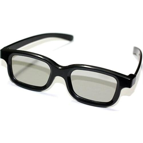 Universal Passive Circular 3D Polarized Movie Glasses Unisex ABS Frame Stereo Not Flash for 3D TV Cinemas Glasses Only Binocular