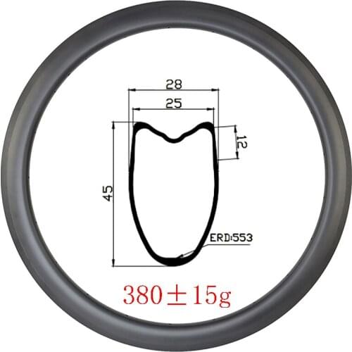 All Road 700c 45mmx25mm Tubular Basalt track brake carbon rims UD 3K 12K matte glossy 16H 18H 20H 24H 28H 32H gravel bike wheels