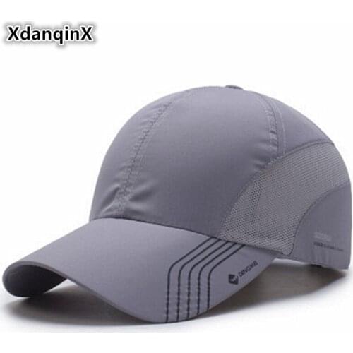 XdanqinX Unisex Summer Thin Mesh Breathable Baseball Caps For Men Women Snapback Male Bone Adjust Size Fashion Couple Brand Hat