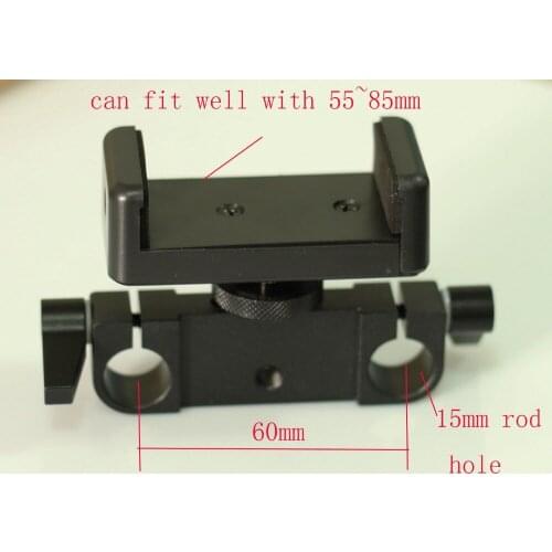 Camera battary clip with 15mm rod clamp fr camera housing DSLR Rig Rail System