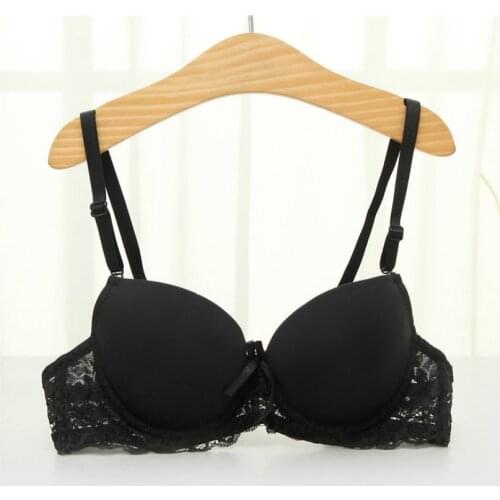 Super Push Up Bra Lace Sexy Double Push Up Bras For Women Backless Sexy Push Up Bras For Women Lace Push Up Bra A Cup Gather