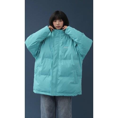 Winter New Coat Hooded Loose Warm All-Match Cotton Jacket Women Thick Windproof Casual Daily Female Clothing