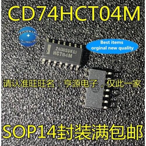 20PCS CD74HCT04 CD74HCT04M silk-screen HCT04M SOP-14 integrated circuit IC in stock 100% new and original