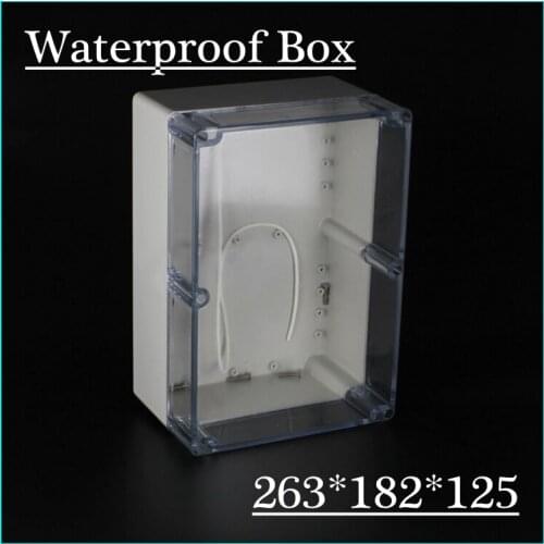 263*182*125mm Plastic Sealed Junction Box Enclosure Ip66 Waterproof Plastic Enclosure Pcb Cases