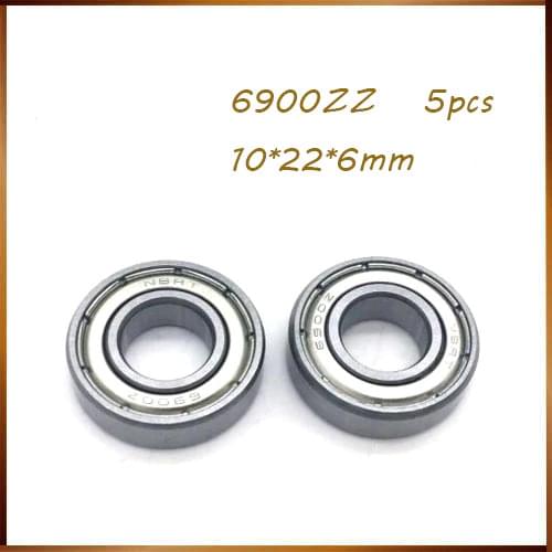 6900ZZ Bearing ABEC (5PCS) 10x22x6 mm Metric Thin Section 6900 ZZ Ball Bearings 6900Z 6900zz