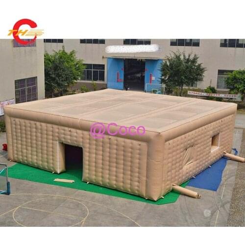 Free air ship to door, 100 Square Meters Giant Inflatable Cube Tent, Oxford Tent Inflatable for Party, Custom inflatable tent