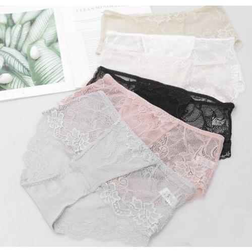Birdsky, 3pcs mulberry silk Women briefs panties underwear, sex lace, low waist, soft thin, quick dry, 6 solid colors. OR-37