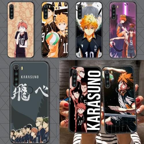 Anime Haikyuu Phone case For Xiaomi Redmi Note 7 7A 8 8T 9 9A 9S 10 K30 Pro Ultra black silicone Etui trend coque pretty prime