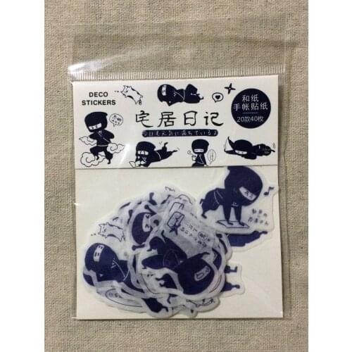 Stay home decorative sticker bag(1pack=40pieces)