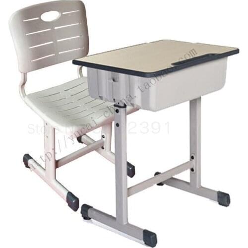 Childrens study table and chair set single desk and chair schoolchildren school writing desk work table lift table