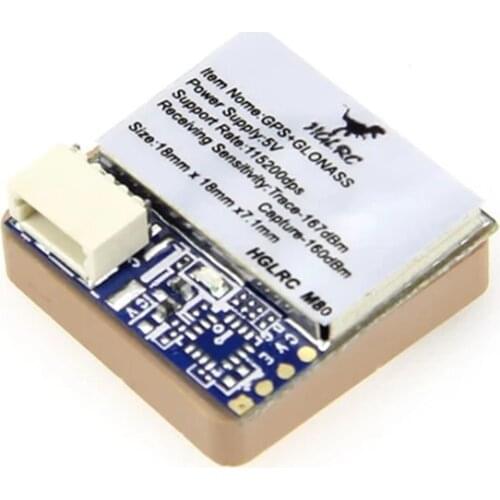 HGLRC M80 GPS Module for FPV Racing Drone RC Quadcopter Multicopter Multirotor Spare Parts w/ GLONASS/GALILEO/QZSS/SBAS/BDS
