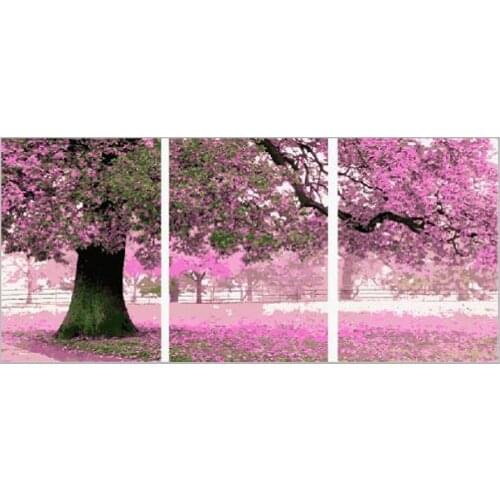 Cuadros decoracion Wall pictures for living room vintage home decor picture painting by numbers Triptych canvas painting H481