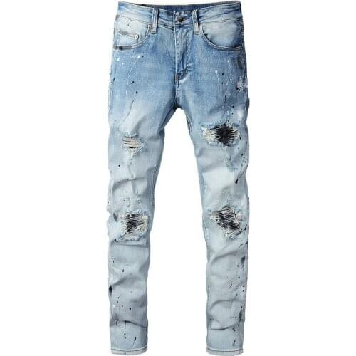 MORUANCLE Men's Biker Jeans