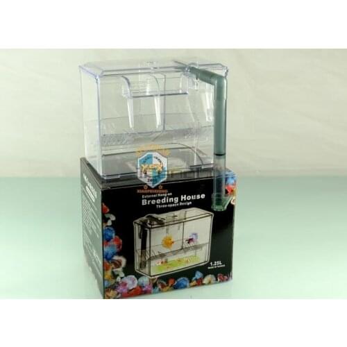 Pneumatic Air Drived Water Flowing Separation Breeding House Aquarium Small Fish protection incubation isolation Betta fish box