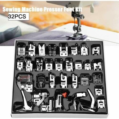 32//52/62/72/82 Sewing Machine Presser Foot Press For Brother Singer Kit Braiding Blind Stitch OverLock Zipper Ruler Parts